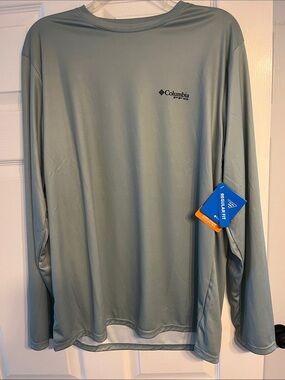 Columbia Men’s Long-Sleeve Performance Shirt — Light Sage